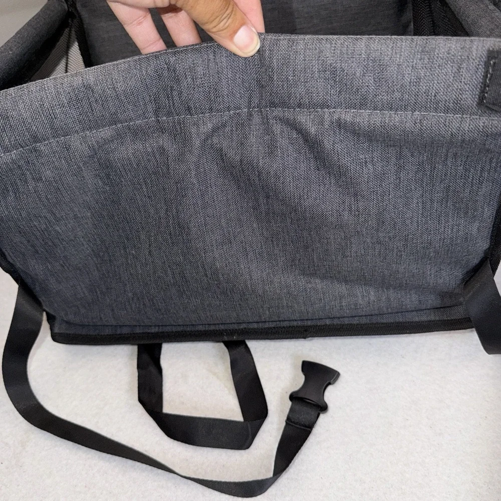 SWIHELP Pet Car Booster Seat Gray Travel Carrier Dog Cat Safety Seat 17